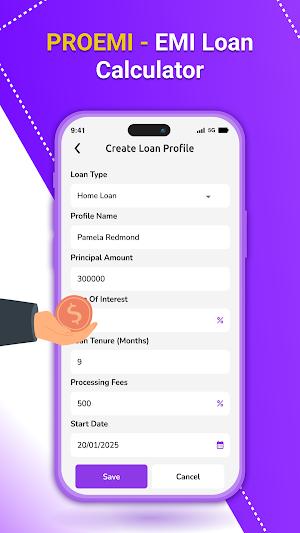 PROEMI - EMI Loan Calculator Screenshot 3