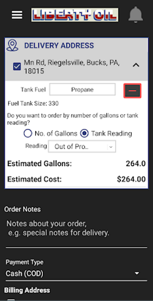 Liberty Oil and Propane Screenshot 2