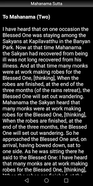 Buddhism: Mahanama Sutta Screenshot 2