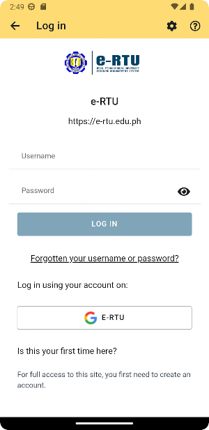 e-RTU Mobile Screenshot 1
