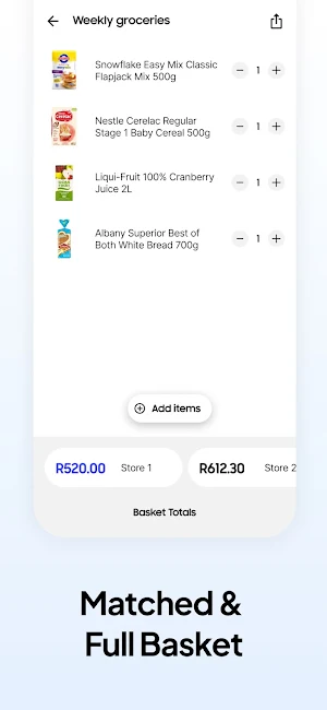 Least shopping Screenshot 1