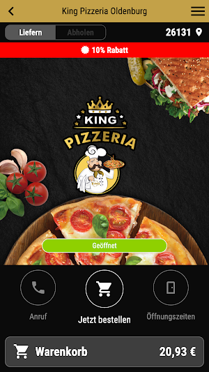 King Pizzeria Oldenburg Screenshot 0