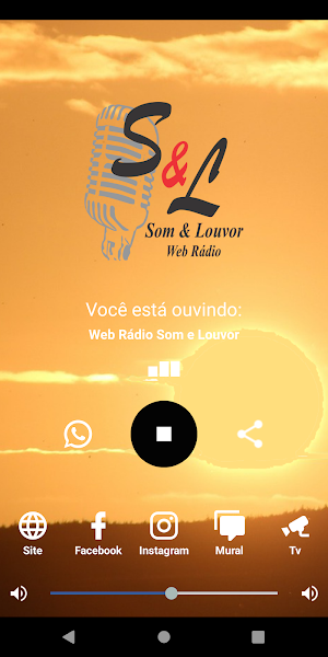 Web Rádio Som e Louvor Screenshot 2