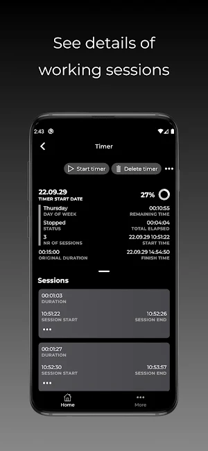 Worktimeshare: Log Your Work Screenshot 1