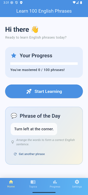 Learn 100 English Phrases Screenshot 1