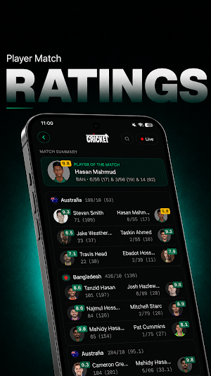 Cricket Plus: Live Scores Screenshot 1