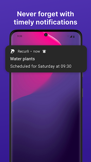 Recurli - Recurring Reminders Screenshot 1