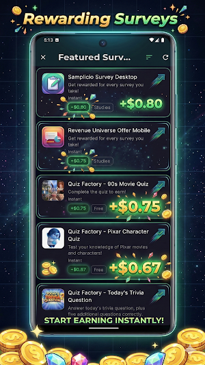 MintPoll: Games & Cash Rewards Screenshot 1