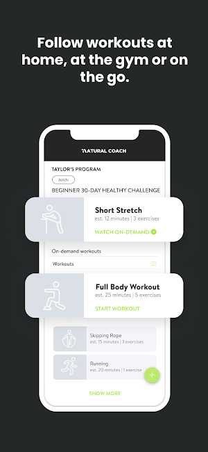 The Natural Coach App Screenshot 1