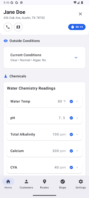 UpBuoy: Pool Service Software Screenshot 1