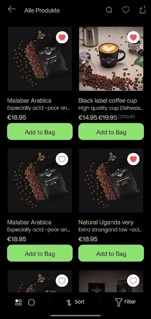 Black Label Coffee Screenshot 1