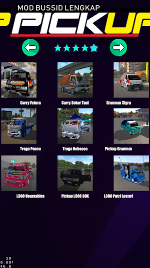 Mod Bussid Pick Up lengkap Screenshot 3