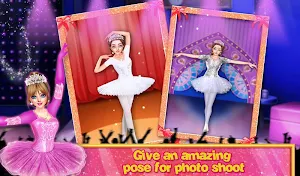 Beautiful Ballerina Girl Salon Stylish Dressup Screenshot 3