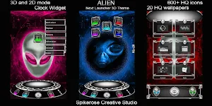 Alien 3D Next Launcher theme Screenshot 2