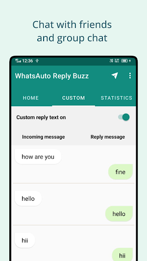 WhatsAuto Reply Buzz Screenshot 0