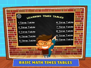 Times Tables Games For Kids - Multiplication Table Screenshot 0