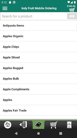Indy Fruit Mobile Ordering Screenshot 2