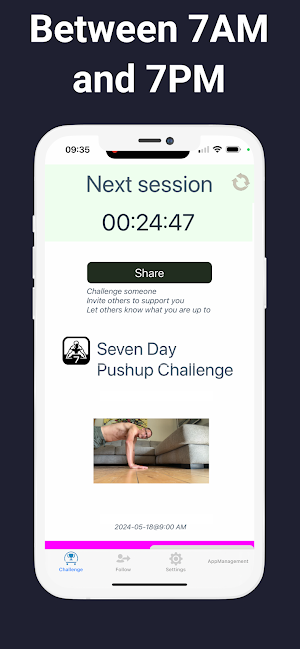 Seven Day Push-up Challenge Screenshot 2