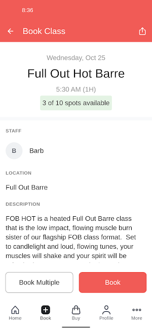 Full Out Barre Screenshot 2