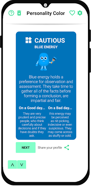 My Personality Color Test Screenshot 1