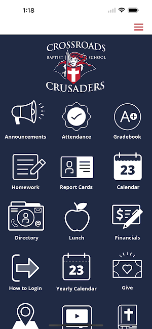 Crossroads Baptist School Screenshot 1