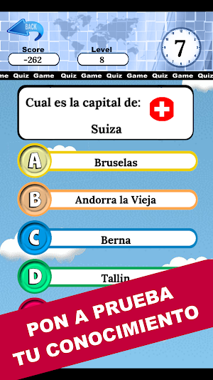 quiz paises capitales banderas Screenshot 2