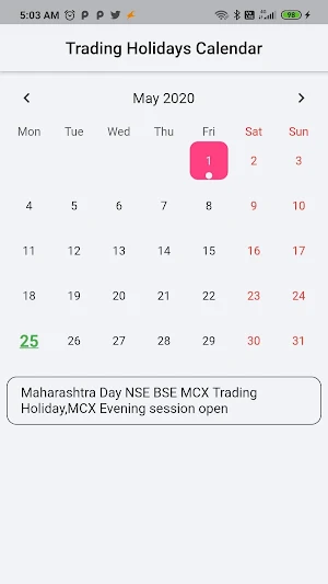Traders Calendar Screenshot 3