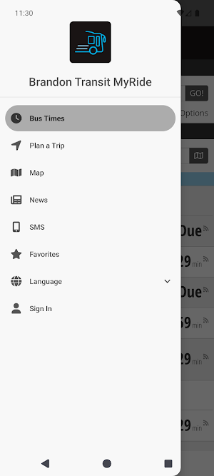 BDN Transit Screenshot 1