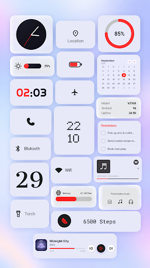 Launcher Widgets - Muti Themes Screenshot 0