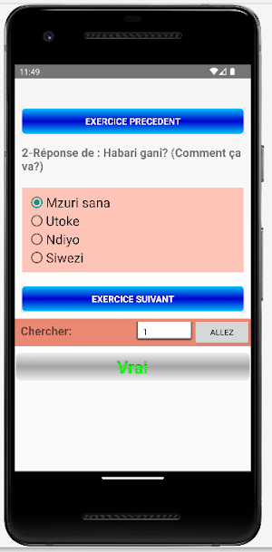 Swahili Français Demo Screenshot 3