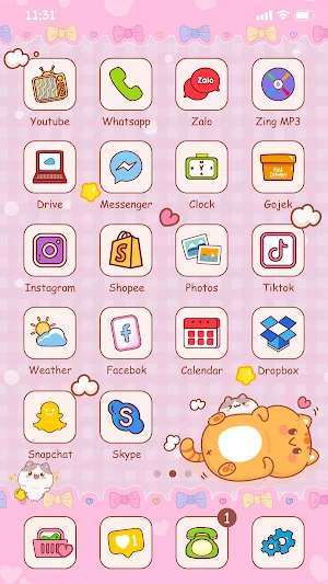 Wow Cat Theme - Full HD Theme Screenshot 1