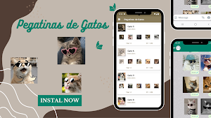 Lindas Pegatinas de gatos Screenshot 0