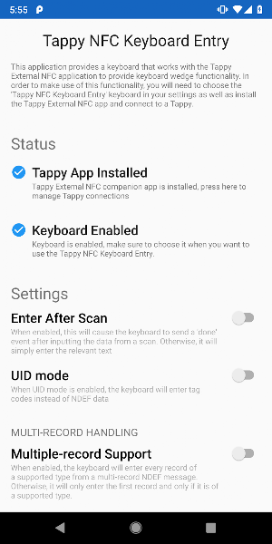 Tappy NFC Keyboard Entry Screenshot 0