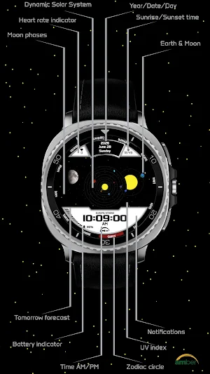 Astronomicon Watch Face Screenshot 2