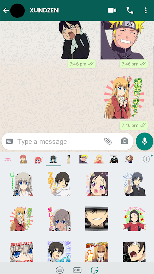 Anime Stickers - WAStickerApps Stickers Anime Screenshot 2