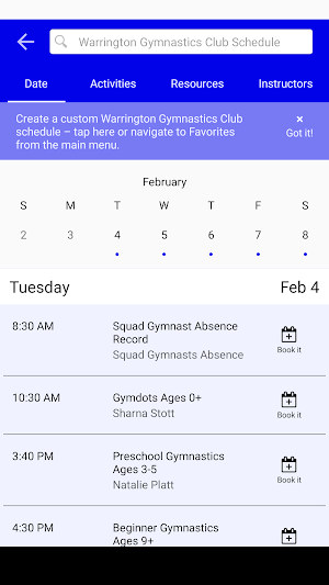 Warrington Gymnastics Club Screenshot 2