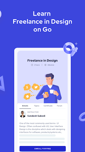 Learn Freelance in Design - ProApp Screenshot 1