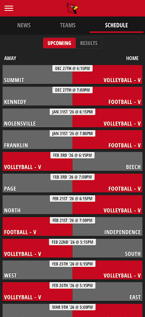 Southport Cardinals Screenshot 2