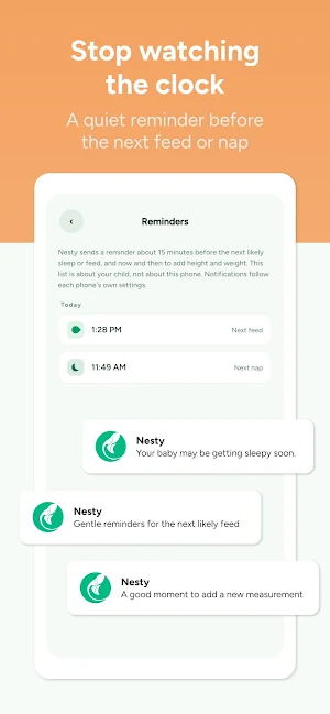 Nesty: Baby Tracker, Sleep Log Screenshot 3
