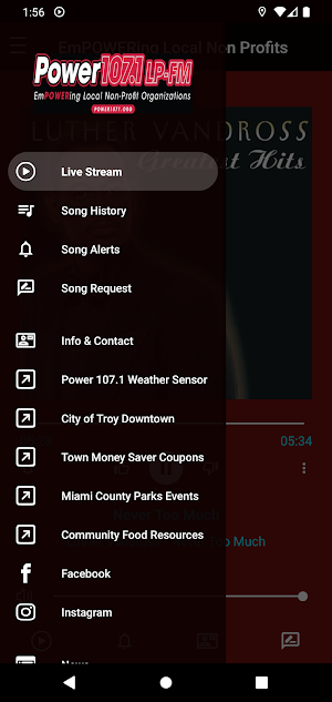 Power 107.1 WTJN Screenshot 1