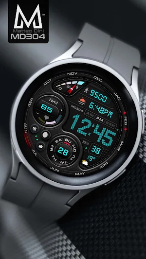 MD304 Digital watch face Screenshot 1