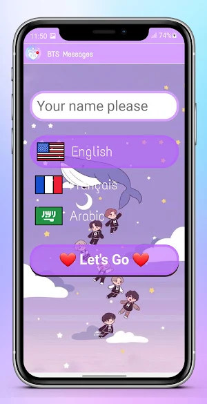 BTS Messenger: Chat Simulation Screenshot 0
