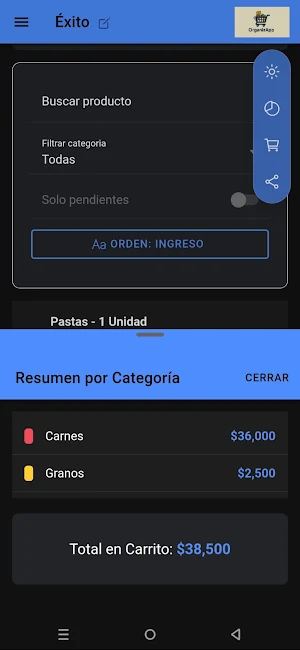 OrganizApp: Lista de mercado Screenshot 3