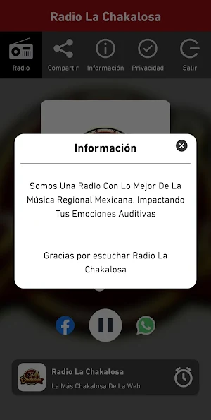 Radio La Chakalosa Screenshot 1