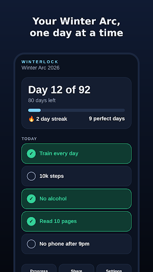 Winter Arc Tracker: Winterlock Screenshot 0