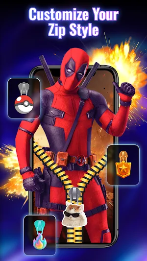 Zip Lock Screen: Zipper Style Screenshot 3