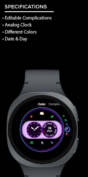Night 149 - Analog Watch Face Screenshot 3