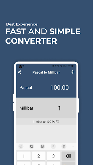 Pascal to Millibar Converter Screenshot 0