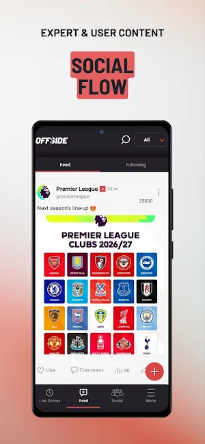 Offside Scores Screenshot 2