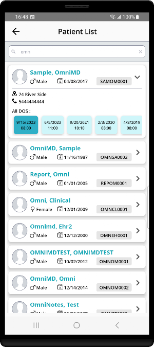OmniMD EHRLite Screenshot 1